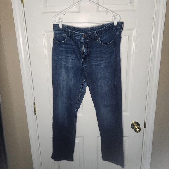 Lee Women's Boot Cut Jeans - Dark Blue - Picture 1 of 4